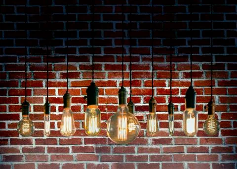 Edison Lightbulbs Stock Photos