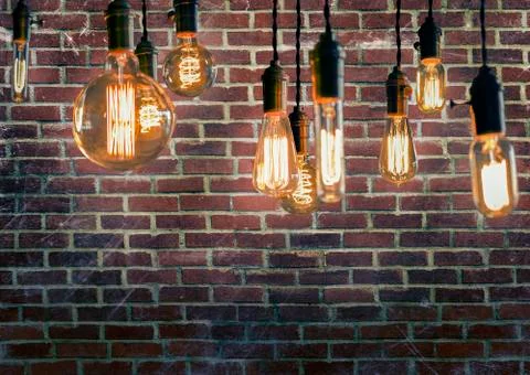 Edison Lightbulbs Stock Photos
