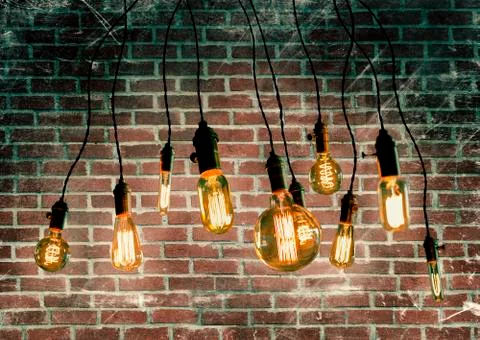 Edison Lightbulbs Stock Photos