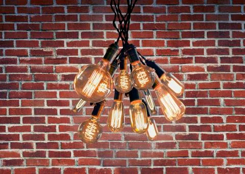 Edison Lightbulbs Stock Photos