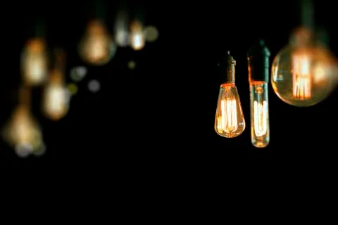 Edison Lightbulbs Stock Photos