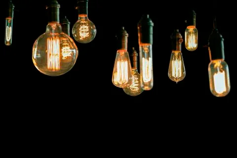 Edison Lightbulbs Stock-Fotos