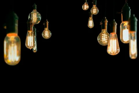 Edison Lightbulbs Stock Photos