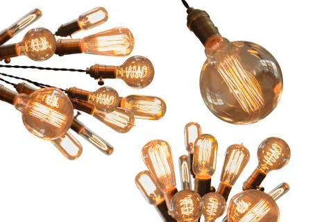 Edison Lightbulbs Stock Photos