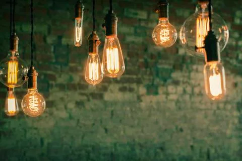 Edison Lightbulbs Stock Photos
