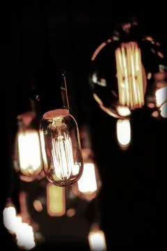 Edison Lightbulbs Stock Photos
