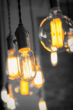 Edison Lightbulbs Stock Photos