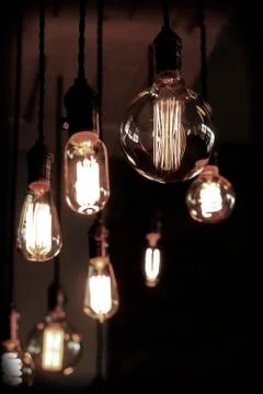 Edison Lightbulbs Stock Photos