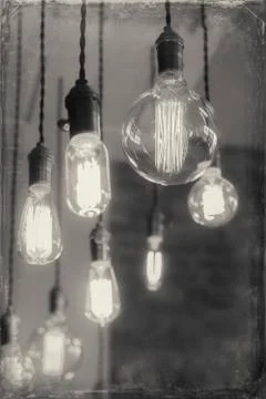 Edison Lightbulbs Stock Photos