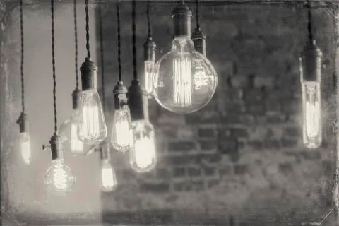 Edison Lightbulbs Foto stock
