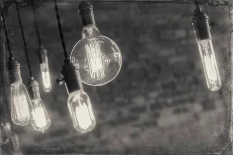 Edison Lightbulbs Stock Photos