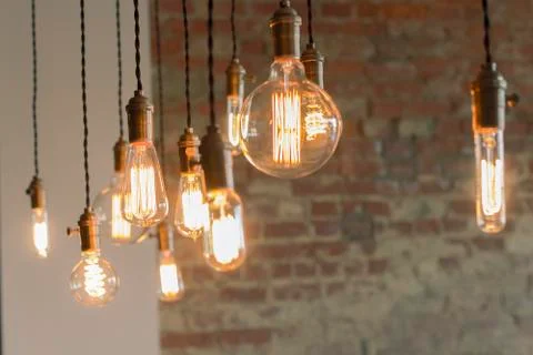 Edison Lightbulbs Stock Photos