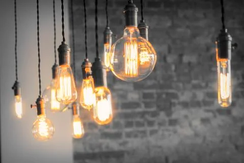Edison Lightbulbs Stock Photos