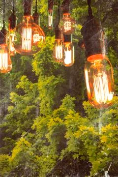Edison Lightbulbs Stock-Fotos