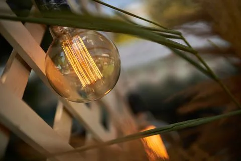 Edisson light bulb in the exterior. Stock Photos