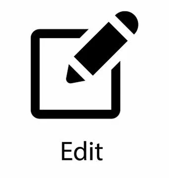 Edit and writing concept, solid icon Illustrazione stock