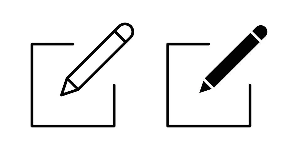 Edit button icon vector design illustrations Stock Illustration