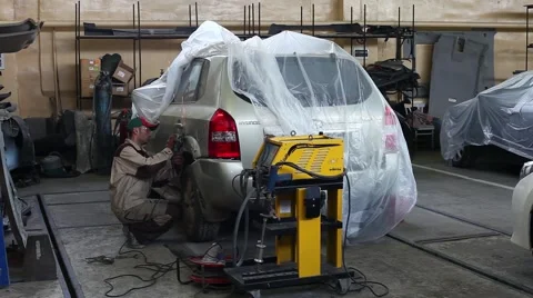 Edit car dents Stock Footage 48843529