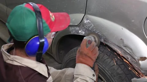 Edit car dents Stock Footage 48843689