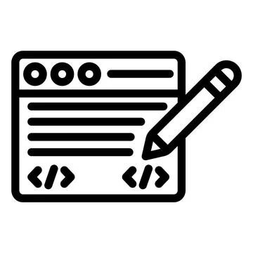Edit code Vector Icon Design Illustration Stock-Illustration