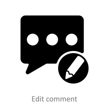 Edit Comment Stock Illustration