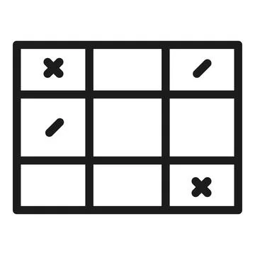 Edit digital table icon outline vector. Stroke tool Stockillustratie