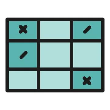 Edit digital table icon vector flat Illustrazione stock