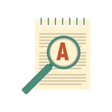 Edit document icon flat isolated 스톡 일러스트