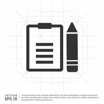 Edit document icon Illustrazione stock