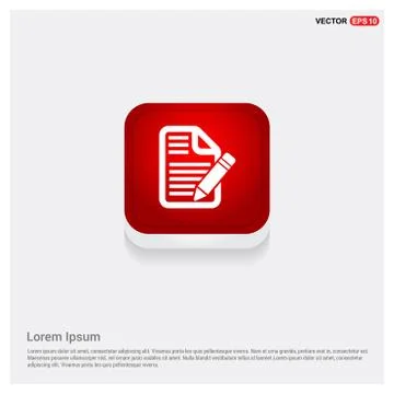 Edit Document Icon Stock Illustration