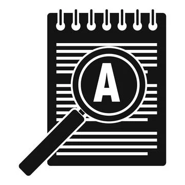 Edit document icon, simple style Stock Illustration