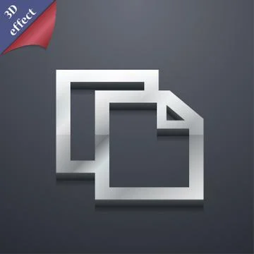 Edit document icon symbol. 3D style. Trendy, modern design with space for you Stock Illustration