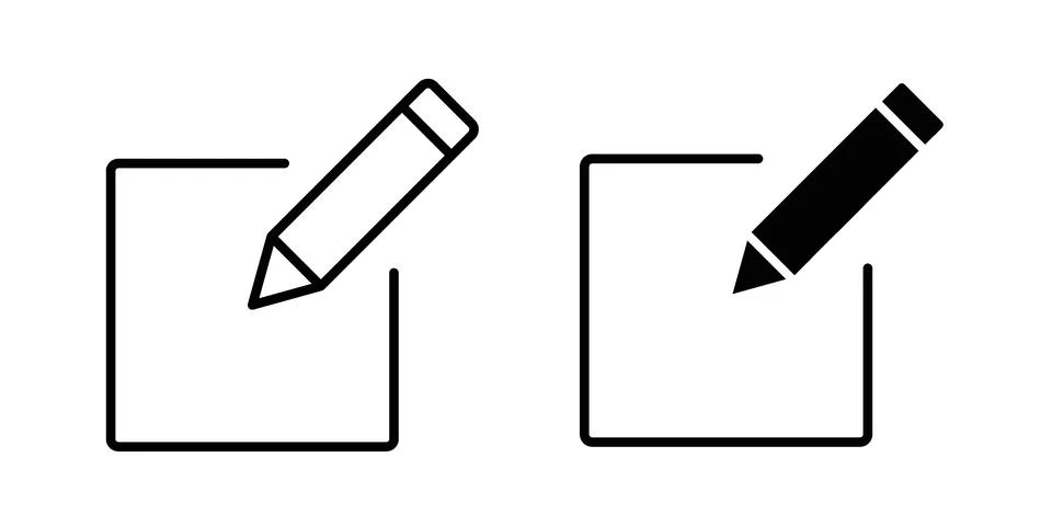 Edit document icon for web projects Stock Illustration