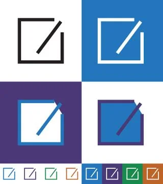 Edit document line icon Stock Illustration
