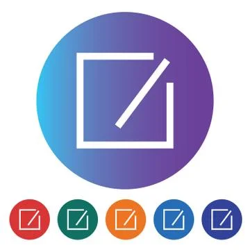 Edit document line icon 스톡 일러스트