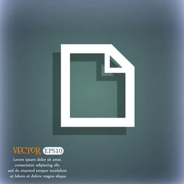 Edit document sign icon. content button. On the blue-green abstract backgroun Illustrazione stock