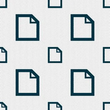 Edit document sign icon. content button. Seamless abstract background with geome Stock Illustration