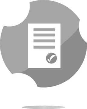 Edit document sign icon. Edit content button. Modern UI website button Illustrazione stock