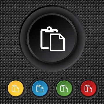 Edit document sign icon. Set colour button. Modern UI website navigation Vect Stock Illustration