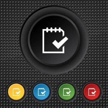 Edit document sign icon. Set colour button. Modern UI website navigation Vect 스톡 일러스트