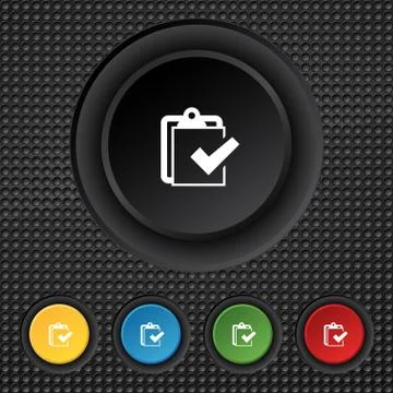 Edit document sign icon. Set colour button. Modern UI website navigation Vect Stock Illustration