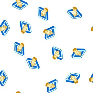 Edit file isometric icon seamless pattern Stock Illustration