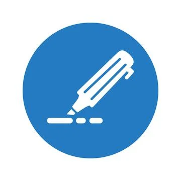 Edit, highlighter, marker icon. Stock Photos