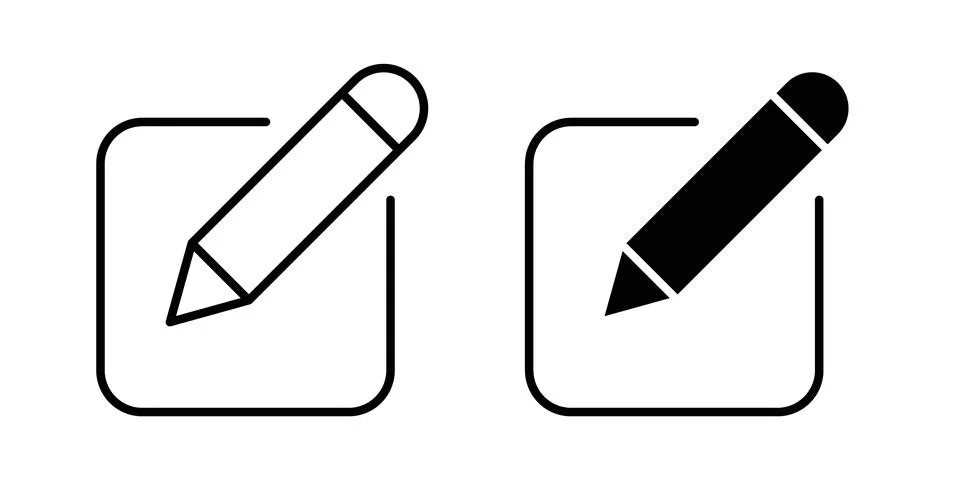 Edit icon graphic design. web icons vectors Stock Illustration