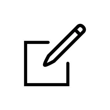 Edit icon. icon related to basic web and UI. Stock Illustration