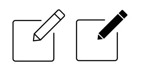 Edit icon Illustration designs pack for Web Stock Illustration