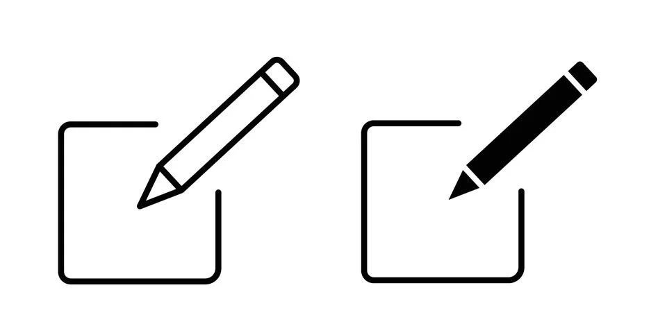 Edit icon illustration vector, icon set for apps Stock Illustration