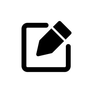 Edit Icon. Input and writing. Vector. Stock Illustration