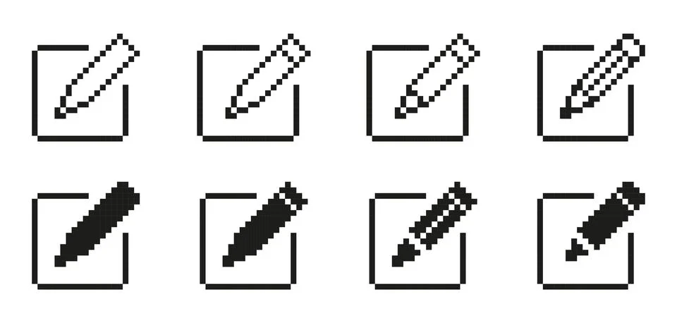 Edit icon set Stock Illustration
