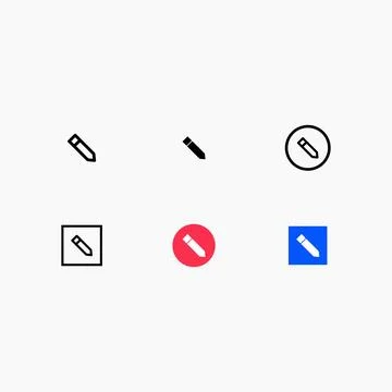 Edit Icon Set Vector Illustration Stock Illustration